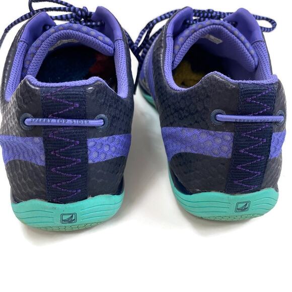 Sperry Top Sider PT Breeze Shoes Oxford Lace Up Black Iris Rare HTF Womens Sz 10 - Picture 4 of 12